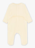 Yellow velvet sleepsuit KEDIMI / 24E5BG53GRE103