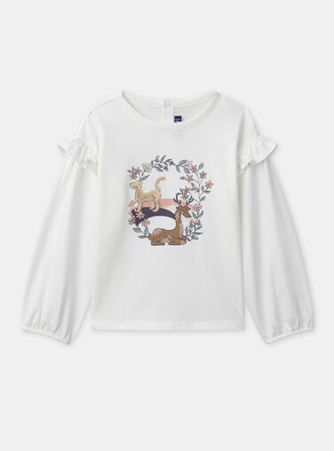 Off white TEE SHIRT LS NRATETTE / 25H2PFV1TML009