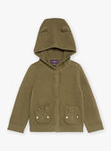 Khaki knit hooded vest GADEAN / 23H1BG81GIL621