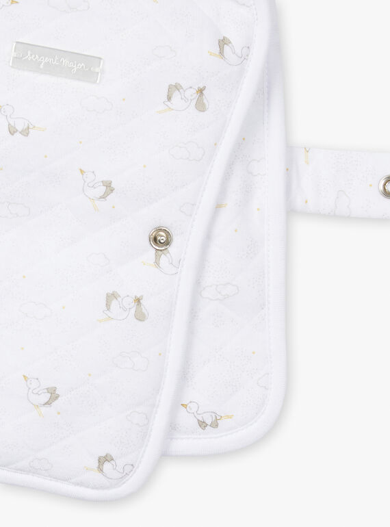 Ecru health book cover in tubique KONAN / 24E0AM14ACD000