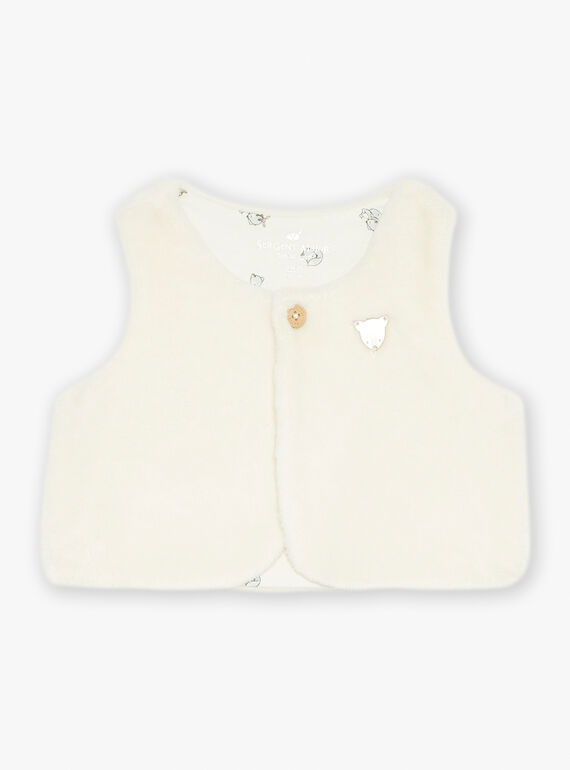 Ecru bodysuit, cardigan and leggings GOCHEN / 23H0CGL1ENS001