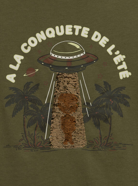 Kaki TEE SHIRT SS MLEOVNAGE / 25E3PGO3TMC604