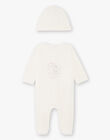Mixed birth ecru sleep suit and hat BOBILLY / 21H0NM41GRE001