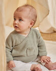 Mixed baby green and ecru knitwear set COURT / 22E0CMC2ENSG610
