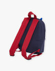 Canvas backpack with stripes and wolf animation DASACAGE / 22H4PGE1BESC205
