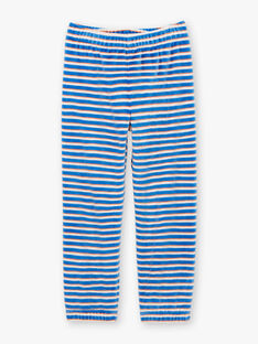 Boy's blue and white pajama T-shirt and pants BEVIKAGE / 21H5PG64PYJA011