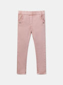 Slim pink jeans with gathered pockets KRIZETTE 2 / 24E2PFB1JEA311