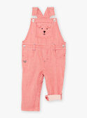 Baby boy striped twill overalls BABERLIN / 21H1BG11SAL050