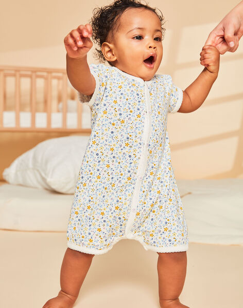 Off white jumpsuit with flower print FEGIU / 23E5BF31GRE001