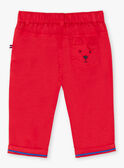 Baby boy's plain red pants BABROOK / 21H1BG11PAN050