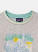 Heather beige TEE SHIRT LS LALUMAGE / 24H3PGS1TMLA013