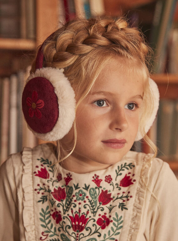 Red and white earmuffs GLEKASETTE / 23H4PFQ1ACDF506