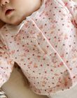 Soft pink floral print sleep suit and vest set FORENCE / 23E0NF62ENS321