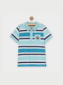Turquoise Polo shirt RAPOLAGE3 / 19E3PGB3POL202