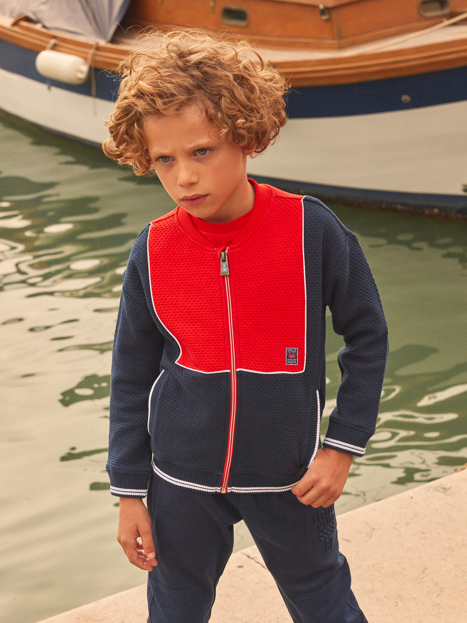 Gilet sergent major best sale garcon