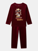 Dark burgundy PYJAMA NECAMIAGE / 25H5PGD4PYJ503