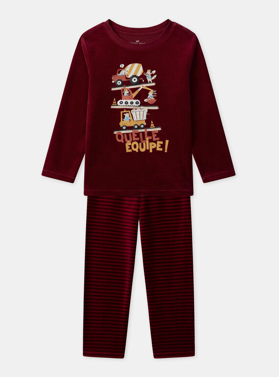 Dark burgundy PYJAMA NECAMIAGE / 25H5PGD4PYJ503