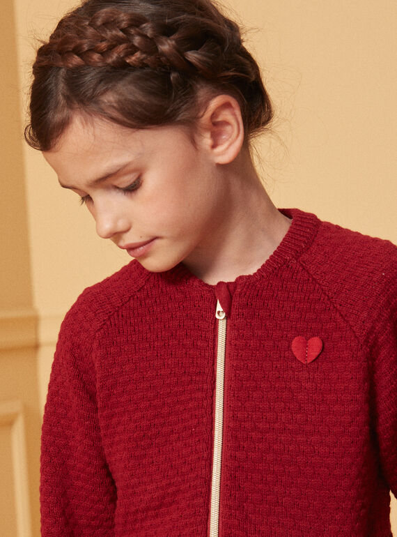 Red CARDIGAN LIRETTE 1 / 24H2PF91CARD307