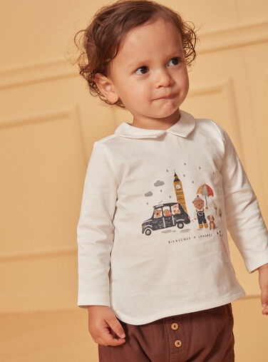 Off white POLO SHIRT Off white POLO SHIRT LAFRANKLIN / 24H1BGK1POL001