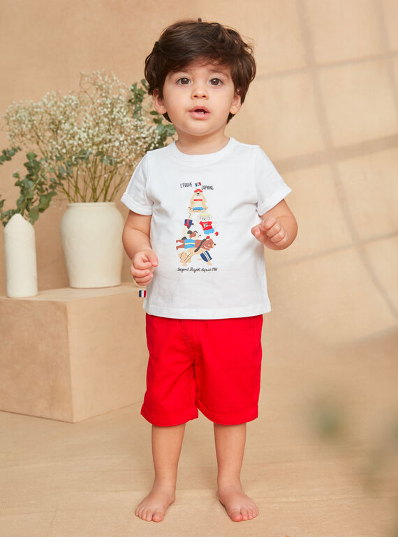 Short-sleeved printed bodysuit T-shirt KAOSCAR / 24E1BGN1BOD001