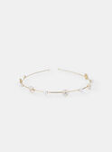 Light gold HEADBAND MOULYNETTE / 25E4PFM6TETK008