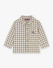 Baby Boy Long Sleeve Checkered Shirt CACORENTIN / 22E1BGB1CHM001
