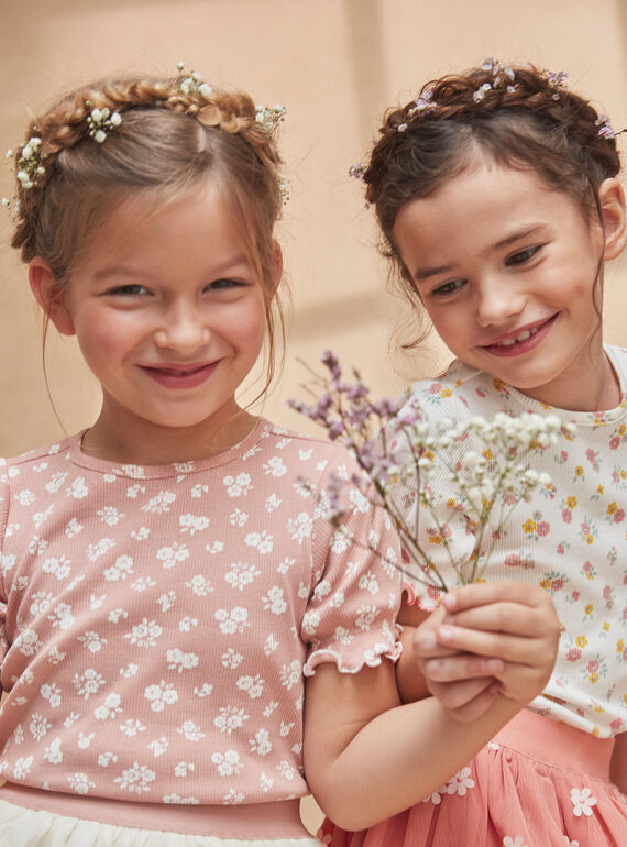 Peach TEE SHIRT SS KRIBLETTE 1 / 24E2PFB3TMC311