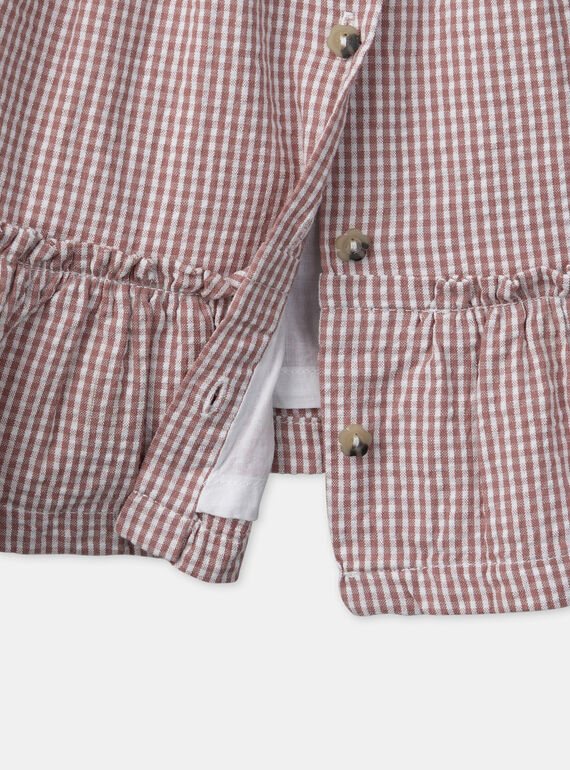 Rose wood DRESS MANINON / 25E1BFK2ROB312