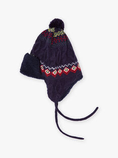 Boy's jacquard knitted ear warmer BOPERAGE / 21H4PGE2BONC228