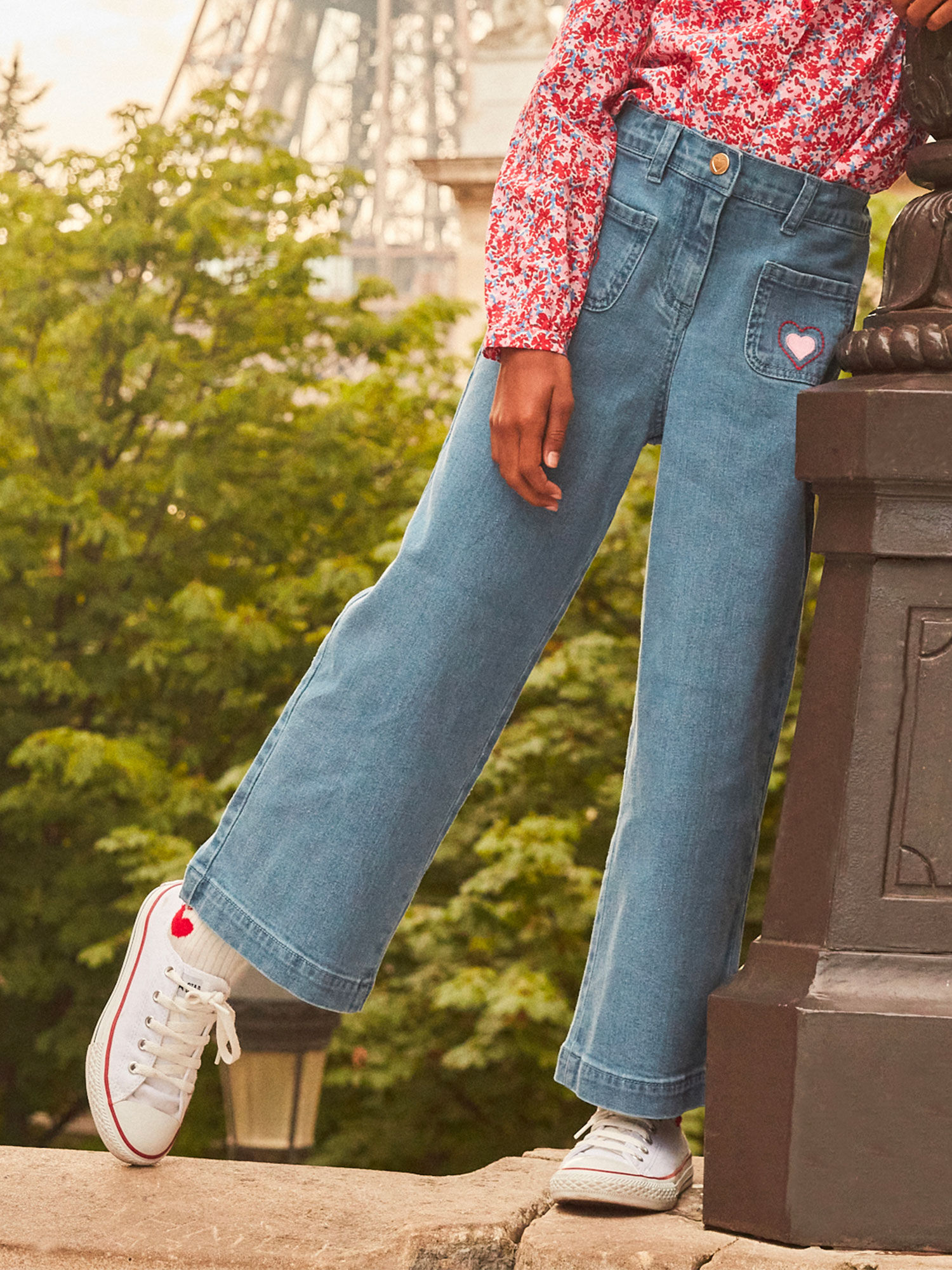 Light denim sale flare jeans