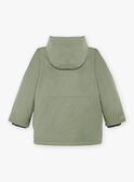Baby boy khaki green raincoat and detachable down jacket BAPARAGE / 21H3PGC1IMP604