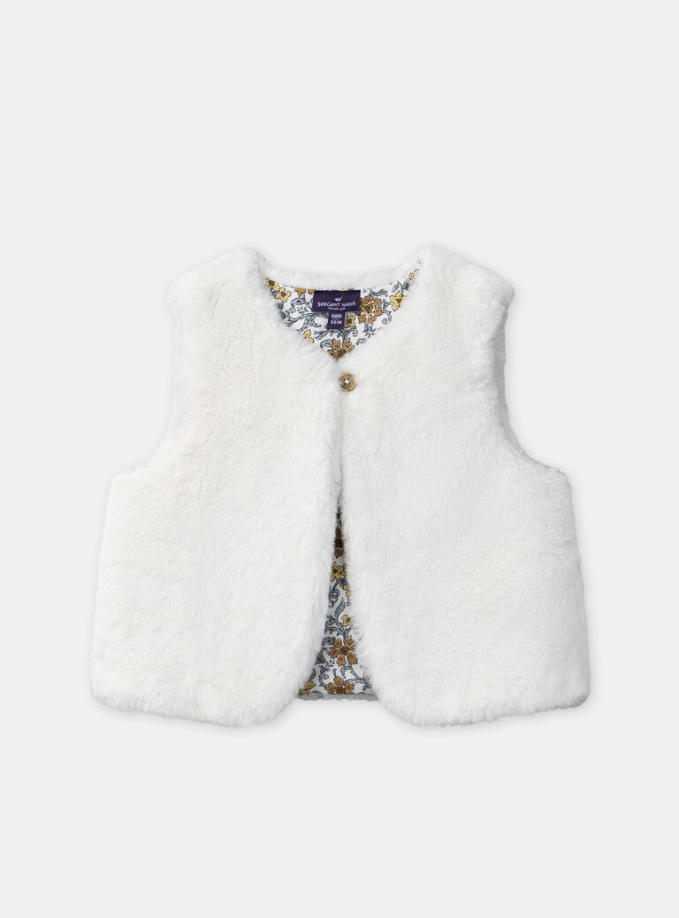 Off white CARDIGAN WHITHOUT SLEEVES NANORA / 25H1BFW1CSM009