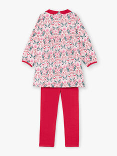 Long sleeved printed nightdress and leggings for baby girl BEBINETTE / 21H5PF62CHN001
