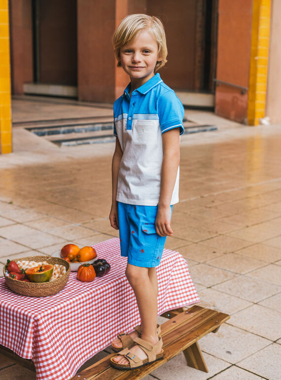 Blue POLO SHIRT MLUCAGE / 25E3PGQ1POL701