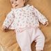Baby Girl's Body Blouse, leggings and Socks Set