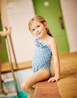 Child girl 1-piece plaid swimsuit CLIRETTE / 22E4PFO4D4K001