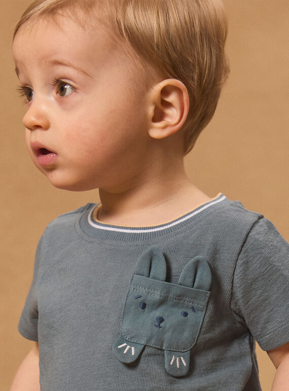 Greyish blue TEE SHIRT MARIN / 25E1BGP1TEE205