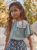 Light green BLOUSE MICHETTE / 25E2PF91CHEG600
