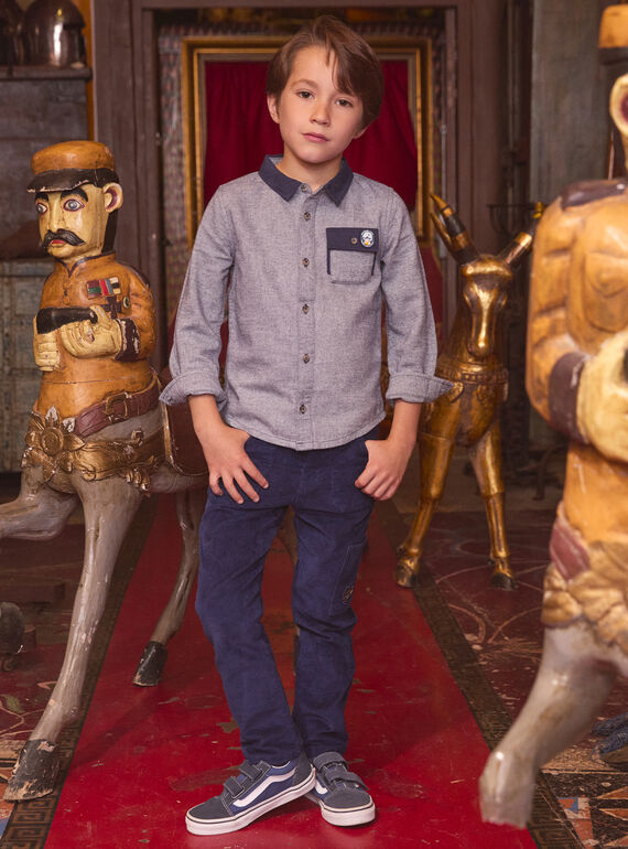 Heathered blue SHIRT LYCHEMAGE / 24H3PGO1CHM222