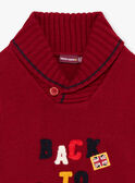 Baby boy's red long sleeve sweater BEBAGE / 21H3PG51PUL503