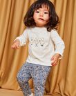 Ecru long sleeve t-shirt DARACHEL / 22H1BFY1TEE001