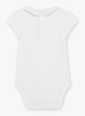 Baby Girl's Ecru Floral Embroidered Ruffled Collar Bodysuit CANORA / 22E1BFK1BOD001