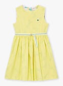 Reversible yellow dress in cotton satin LAPAKRETTE / 24H2PFI1ROBH705