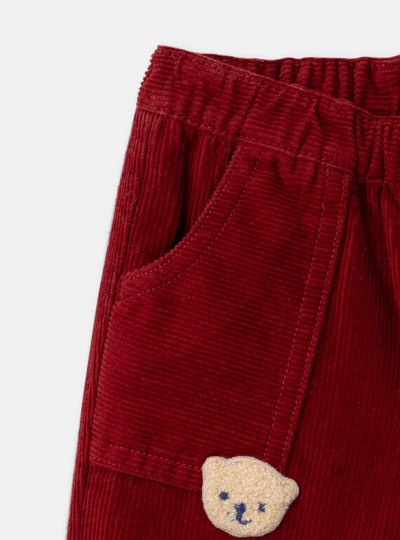 Burgundy PANTS LASAM / 24H1BGR1PAN501