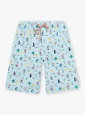 Orange and blue pyjamas with monsters motifs child boy CAMONAGE / 22E5PG56PYJ400
