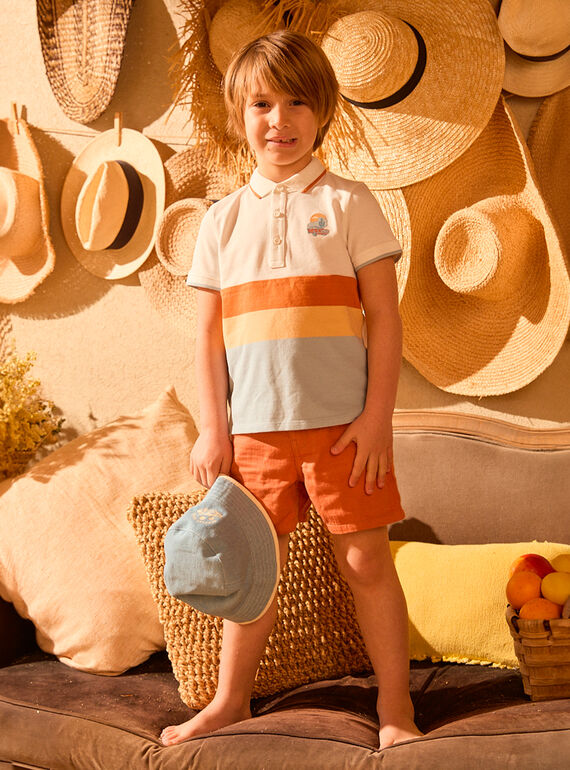 White POLO SHIRT MLOPOAGE / 25E3PGP1POL000