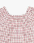 Off white checkered blouse FIBLOSETTE / 23E2PFD1CHE001