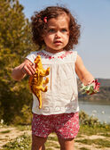 Baby girl ecru jersey blouse CAURALIE / 22E1BFP1TMC001