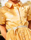 Yellow floral print shirt dress FASOLETTE / 23E2PF82ROBB105