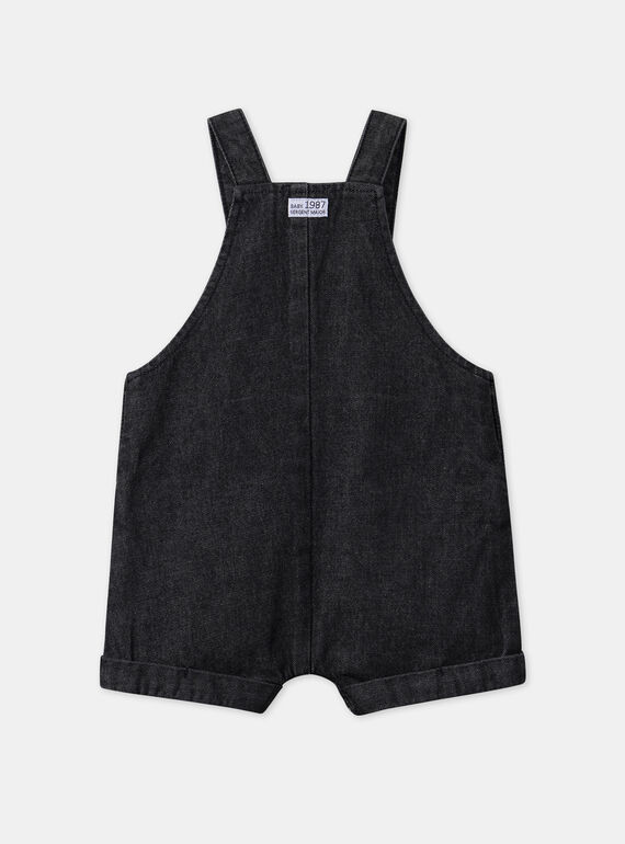 Black denim SHORT DUNGAREES MAJORAN / 25E1BGJ1SACK003